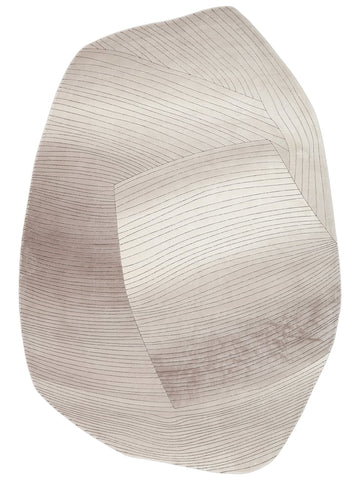 Monza Art Geometrisch Gemusterter Hochwertiger Dicht Gewebter Glänzender Moderner Wohnzimmer Teppich 07 CREAM GREY