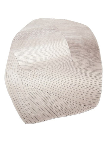 Monza Art Geometrisch Gemusterter Hochwertiger Dicht Gewebter Glänzender Moderner Wohnzimmer Teppich 07 CREAM GREY