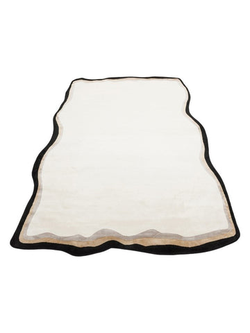Monza Art Geometric Pattern High Quality Dense Weave Shiny Modern Living Room Carpet 11 CREAM GOLD