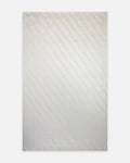 Monza Geometric Pattern High Quality Dense Weave Shiny Modern Living Room Carpet 02 CREAM