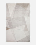 Monza Geometric Pattern High Quality Dense Weave Shiny Modern Living Room Carpet 07 CREAM GOLD