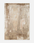 Florenz-Serie, handgewebter Teppich aus Wolle und Bambusseide BEIGE SILBERNER NERZ