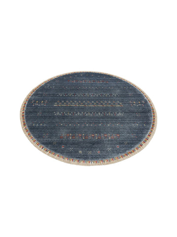 Oushak Carnaval 100% Natural Easy to Clean Handcrafted TENCEL™ Modern Uşak Carpet 06 BLUE Q