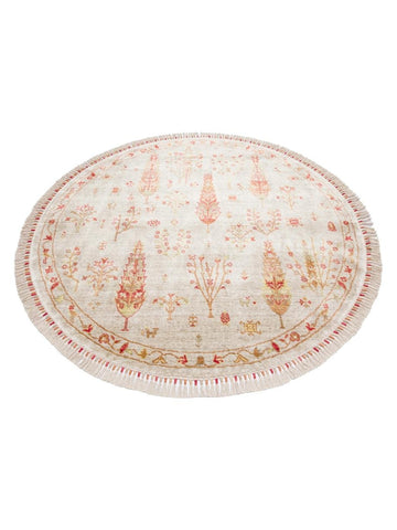 Oushak Carnaval %100 natürlich, leicht zu reinigen, handgefertigter TENCEL™ moderner Uşak-Teppich 08 BEIGE AUTUMN Q