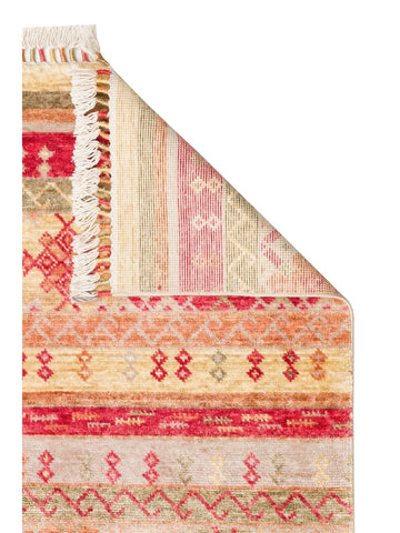 Oushak Carnaval %100 natürlich, leicht zu reinigen, handgefertigter TENCEL™ moderner Uşak-Teppich 12 RED AUTUMN