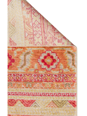 Oushak Carnaval 100 % natürlich Leicht zu reinigen Handgefertigt TENCEL™ Moderner Uşak-Teppich 17 RED AUTUMN