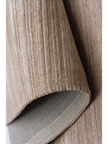 Tapis tissé à la main en mélange de laine et TENCEL™ série Palermo BEIGE