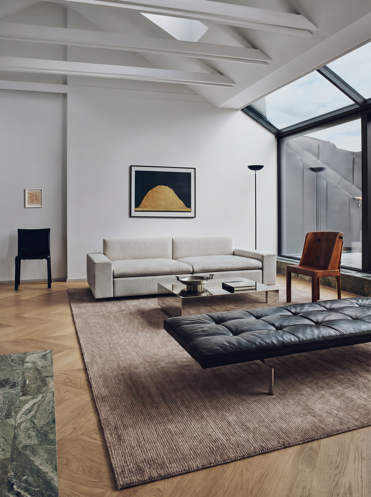 Portofino Series 100% Natural Viscose Wool Cotton Handwoven Modern Living Room Carpet ANT