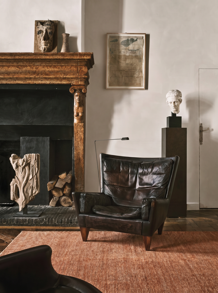 Portofino Series 100% Natural Viscose Wool Cotton Handwoven Modern Living Room Carpet TERRA