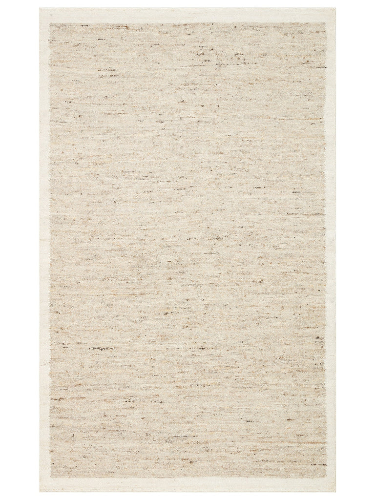 Urumchi 100% Natural Wool Jute Blend Living Room Hallway Kitchen Handwoven Rug 01 GREY CREAM