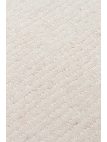 Tapis tissé à la main en mélange de laine et coton série Vienna IVORY