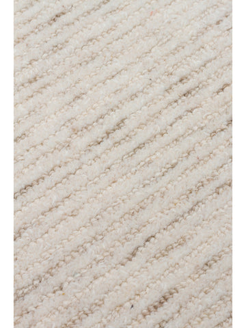Tapis tissé à la main en mélange de laine et coton série Vienna LIGHT NATURAL
