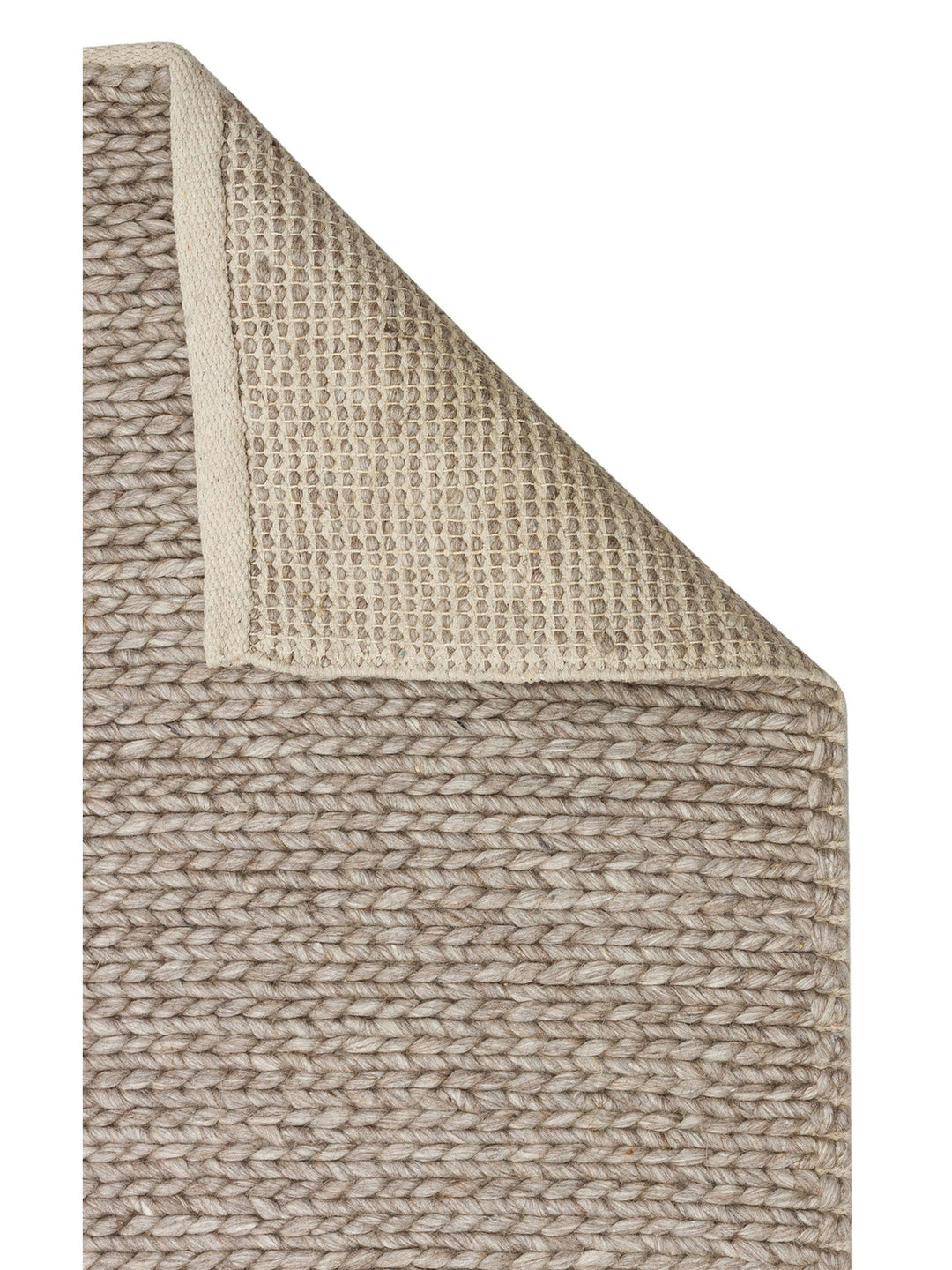 Woolstar %100 Naturel Kazak Desenli Salon Oturma Odası Koridor Antre El Dokuma Örgü Halı BROWN - Carpetdocia