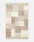 Woolstar Tapis tissé main en laine 100 % naturelle avec motif kazak pour salon, séjour, couloir, entrée CORBIN NAT