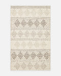 Tapis tricoté fait main pour salon, couloir, entrée à motif kazak 100 % laine naturelle Woolstar JD 01 NATU